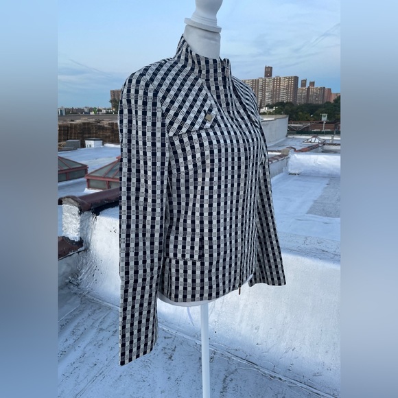 Checked Monochrome Jacket - Picture 3 of 7